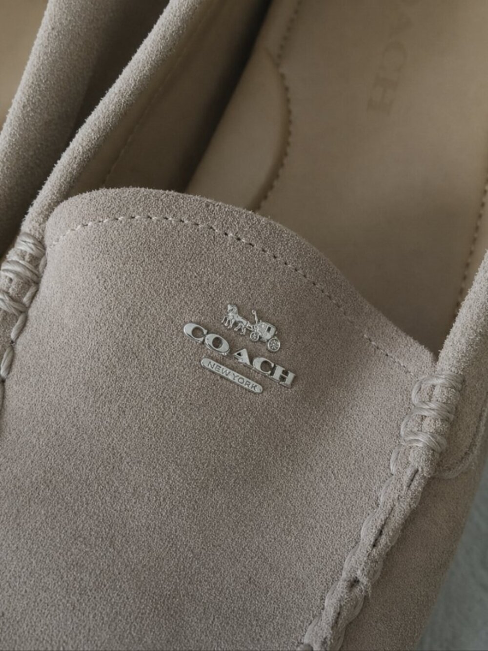 Coach Suede Loafers - Women's Size 7.5 - Picture 1 of 5